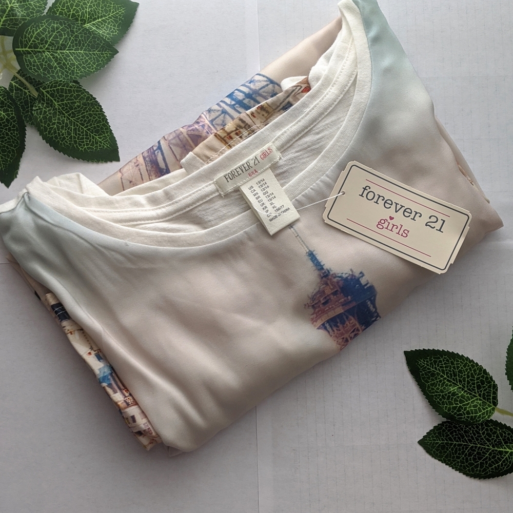 🌵 NWT F21 Paris Ville De L'amour Tunic A10
